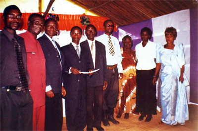 Inside the CCG Church at Kakiri Uganda